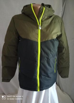 Куртка mckinley ekko kds р.152 черно-зелений