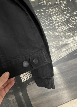 Пиджак куртка джинсовый черный мужской7 фото