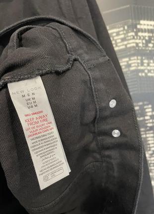 Пиджак куртка джинсовый черный мужской5 фото