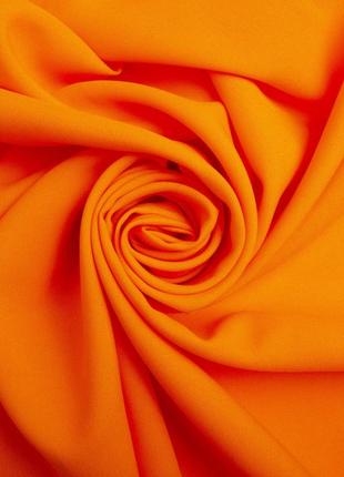 Ткань костюмная габардин неон оранж