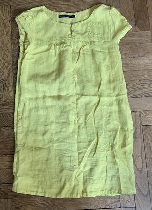 Платье льняное zara