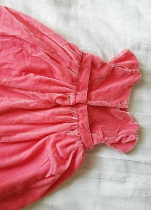 Платье на девочку розовое, 80 размер4 фото