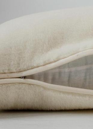 Подушка з овечої вовни мериносів hilzer merino - 40х602 фото