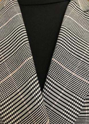 Прекрасний   серый пиджак в клейку размер  38 пог-50 пою-5610 фото