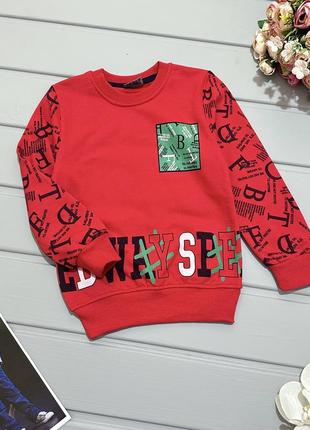 Світшот червоний