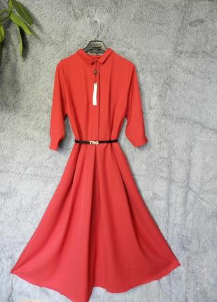⛔✅ шикарные пышные платья с карманами и поясом разные цвета и размеры2 фото