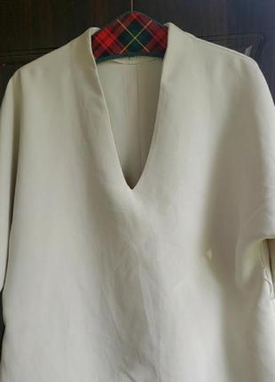 Блуза кимано оверсайз из костюмной ткани 36-38 г.