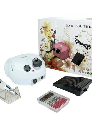 Фрезер для манікюру nail master 202 65w 45000 потужний професійний фрейзер манікюрний nail drill pro zs 6016 фото