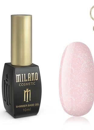 Кольорова база milano з шиммером 10 ml № 05