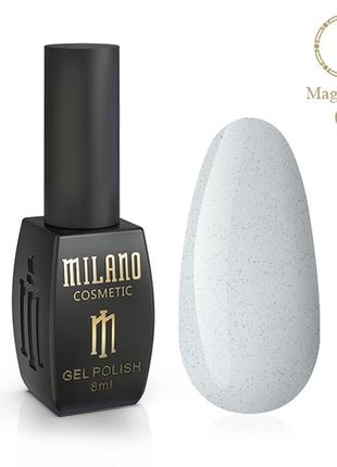 Гель лак для маникюра ногтей с темными конфетти магический песок milano magic sand 8 мл № 06