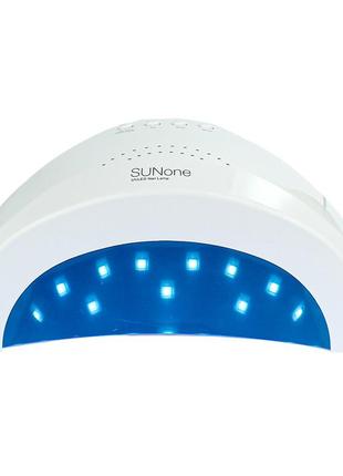 Лампа для маникюра sun one 48 вт мощная недорогая маникюрная лампа для ногтей led\uv сушка лака с таймером1 фото