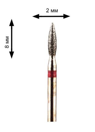 Фреза для маникюра пламя, маникюрная насадка алмазная, m-008, сверло для ногтей