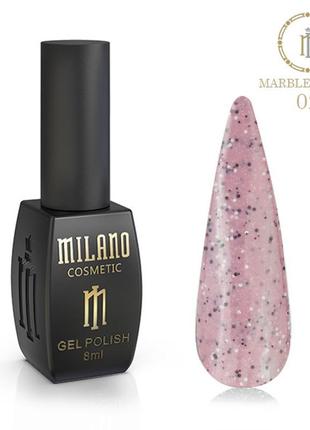 Гель-лак milano 8ml (marblen sand) №02