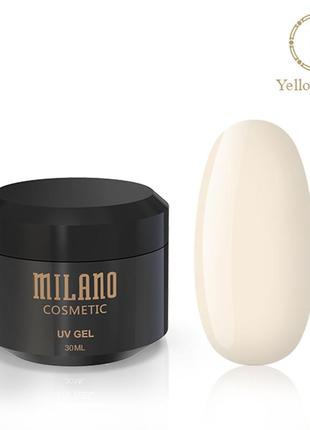 Гель для наращивания milano yellowish 30 ml