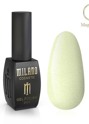 Гель лак для маникюра ногтей с темными конфетти магический песок milano magic sand 8 мл № 12