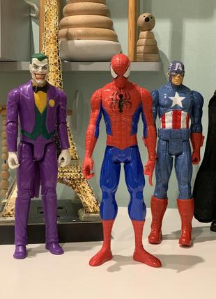 Іграшки marvel, людина павук, джокер, капітан америка3 фото