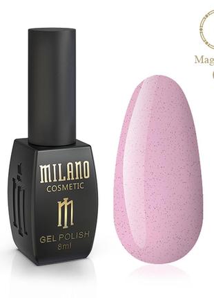 Гель лак для маникюра ногтей с темными конфетти магический песок milano magic sand 8 мл № 081 фото