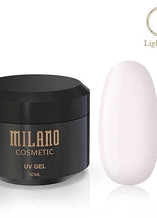 Гель для нарощування milano light pink 50 ml