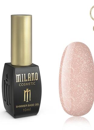 Кольорова база milano з шиммером 10 ml № 06