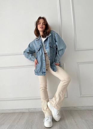 Женская джинсовка,джинсовая женская,джинсовая женская,джинсовая рубашка, джигнсовая куртка3 фото