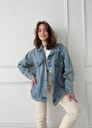 Женская джинсовка,джинсовая женская,джинсовая женская,джинсовая рубашка, джигнсовая куртка5 фото