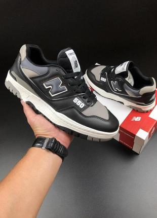 Чоловічі кросівки new balance 550  чорні