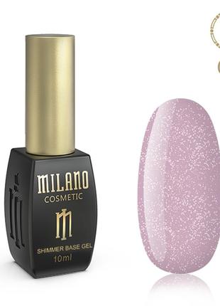 Кольорова база milano з шиммером 10 ml № 07