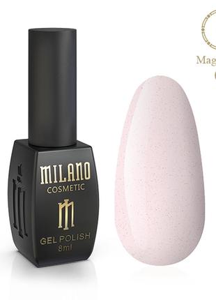 Гель лак для маникюра ногтей с темными конфетти магический песок milano magic sand 8 мл № 04