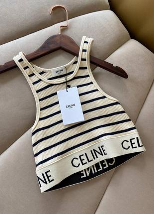 Роскошный брендовый топ в стиле celine premium