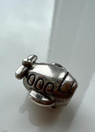 Серебряный шарм pandora airplane charm