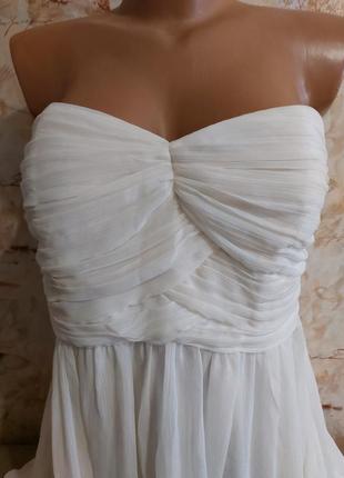 Ніжна легка коктейльна сукня з відкритими плечима3 фото