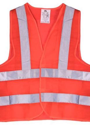 Світловідбиваючий жилет безпеки (orange) 116 or xl (жб001)