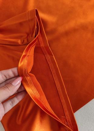 Стрейчева помаранчева сукня сексі🔥🔥🔥4 фото