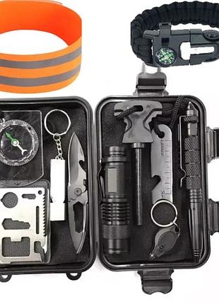 Набір інструментів для виживання 11 в 1 survival м23. набір для виживання