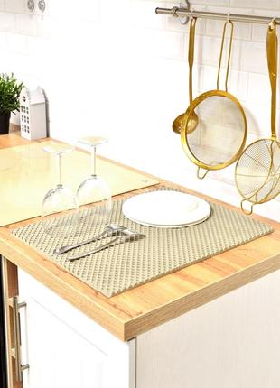 Коврик для сушки посуды evapuzzle 40x30 см (сушка посуды, сушилка для посуды, коврик...