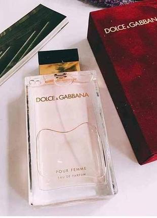 Парфюмированная вода dolce & gabbana pour femme 100ml(оригинал!!)