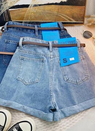 Стильные женские джинсовые шорты с ремешком💥♥️запрашивайте наличие перед заказом!❤️6 фото