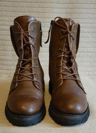 Красивые высокие коричневые кожаные ботинки piedi nudi голландия 41 р. ( 27 см.)3 фото
