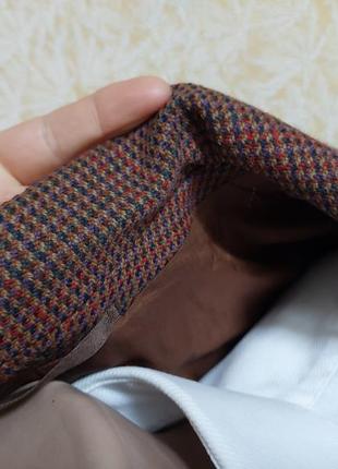 Пиджак гусиная лапка, вискоза, блейзер, пиджак в клетку м10 фото