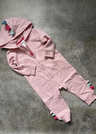 Комбінезон діно рожевий carters на дівчинку в розмірі 3-6,6 міс