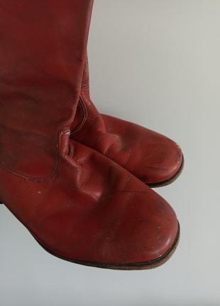 Шкіряні чоботи для театру музею вінтаж старовинні натуральна шкіра5 фото