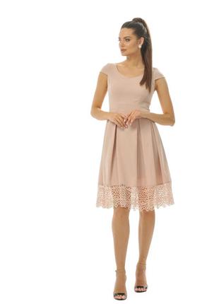 Праздничное платье пудрового цвета crocus premium