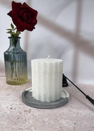 Декоративна свічка з натурального воску3 фото