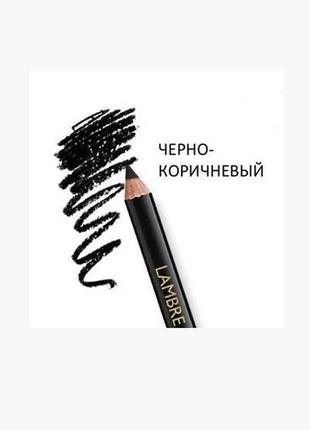 Стойкий карандаш для бровей lambre brow pencil №3