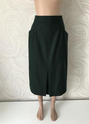Смарагдова спідниця «perry landhaus» 💯% pure new wool