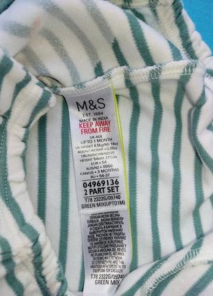Песочник на лето на девочку m&s размер 54 на 0-3 мес 3
