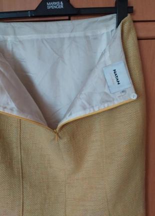 Natan couture винтажная юбка жёлтая 423 фото