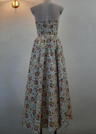 Винтажное пышное платье бюстье корсет4 фото