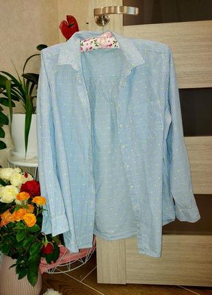 Нежная рубашка с интересным принтом m&amp;s