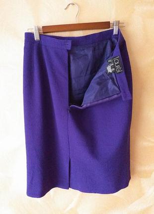 Laurel винтажная шерстяная юбка фиолетовая 386 фото